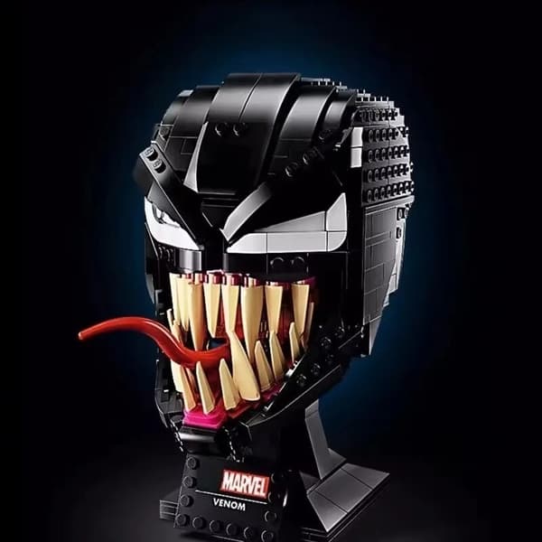 Marvel Superhjältar Spider-Mans Mask Hjälm Pussel Byggkloss Barnleksak 2566