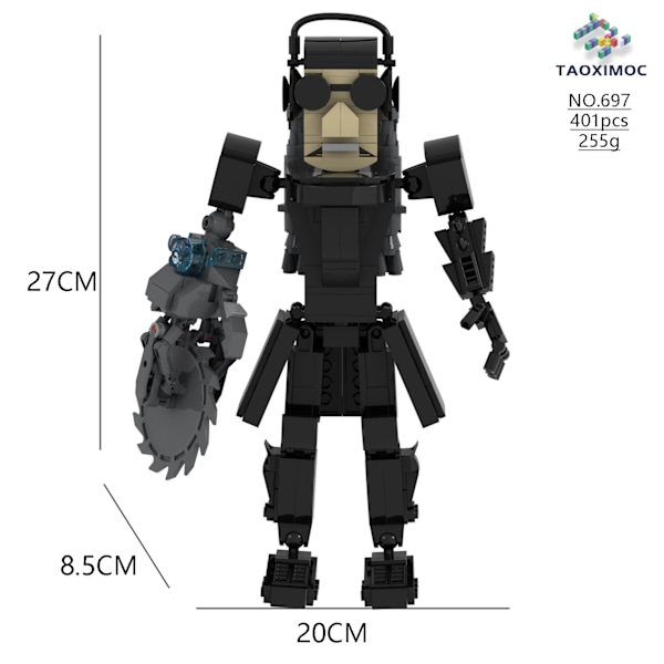 Mini Kameraman Modell Byggklossar Set för Skibidi Toalett MOC Klossar Leksaker Kit 697