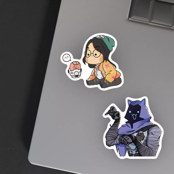 50X Valorant Video Game Characters Stickers Laptop Scrapbook Hydro Flasks Telefon