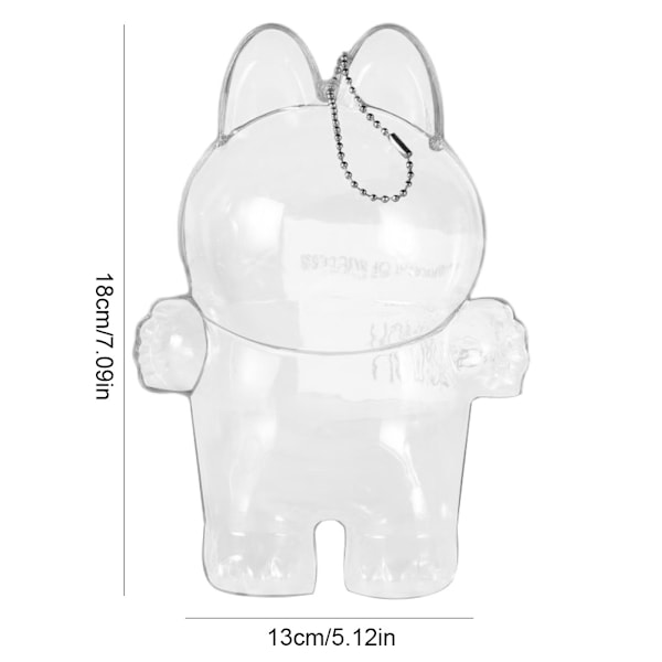 LABUBU The Monsters Etciting Macaron Plyschdockor Nyckelring Leksak Blind BoX Gåvor Only Protective Cover