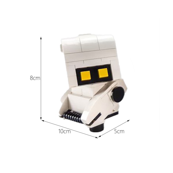 209 Delar MOC Wall-E M.O Städrobot Byggklossar Med Rörligt Huvud Barnpresent