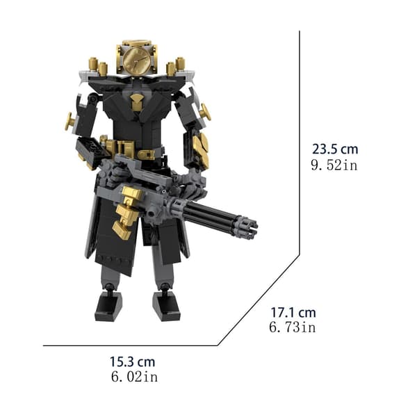 Skibidi Toalettblock Titans Cameraman Titans Speaker Man Building Blocks Figur E
