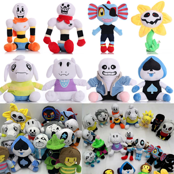 Deltarune Undertale Lancer Ralsei Asriel Plysch Figur Leksak Mjuk Fylld Docka Gåva Yujie 30cm