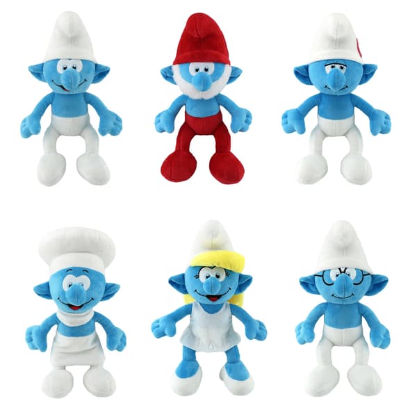 HELT NY 30 CM SMURF MJUKISLEKSA SMURFETTE PLYSCH PAPA SMURF LEKSA Bunny doll only