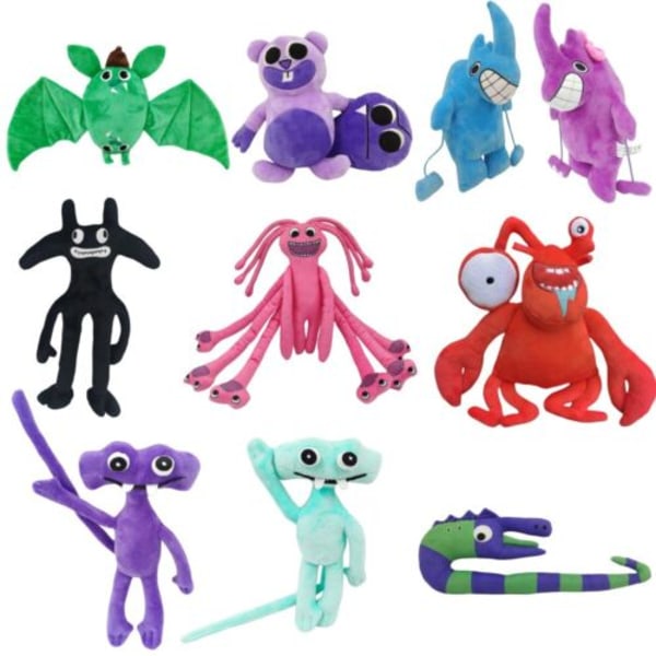 Garten of Ban3 BanPlush Leksaker 9 tum Skräckspel Leksak Garden of Ban Plyschgåva Black