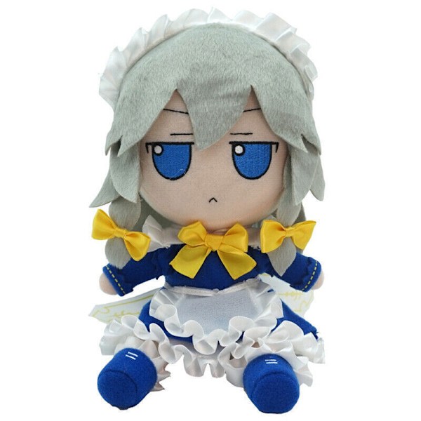 Nytt 20 cm Touhou Project Fumo Izayoi Sakuya Plyschdocka fylld leksak tecknad present