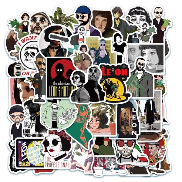 50st Classic Léon The Professional Movie Mathilda Lando Stickers Telefon Graffiti