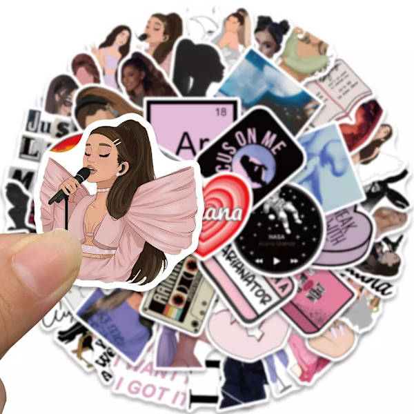 50X Ariana Grande Singer Pop Icon Stickers Iphone Laptop Ipad Hydro Flask Gift