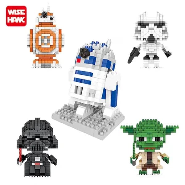 Star Wars Nanoblock Serie 3D Pussel Mikro Byggklossar DIY BB8 320pcs