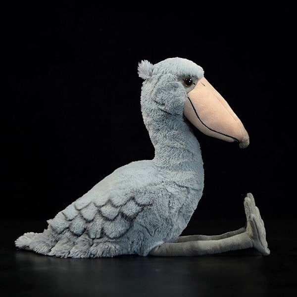 32cm Livslevande Träskonäbb Plyschleksak Valhuvud Stork Docka Födelsedag Julklapp mjuk