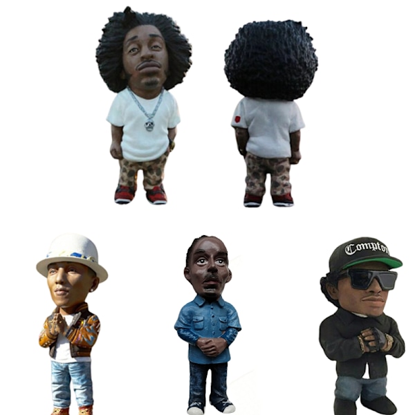 Actionfigur Hip Hop-rapparen Bro Shakur Snoop Dogg Rap Star Figurine Ornament Blue