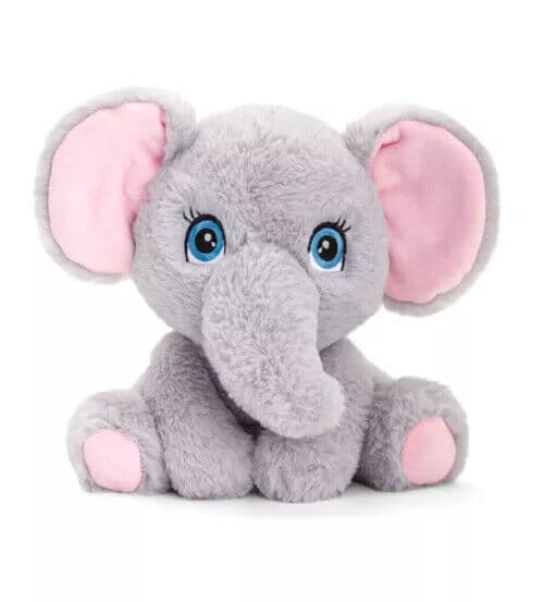 Keeleco Adoptable World Plyschleksaker 100 % återvunnet material Miljövänliga krambara ELEPHANT