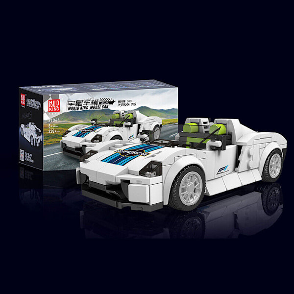 Mould King Mini Bilmodell Set Sportfordon Byggsats 80 Bilar Samlarobjekt 27063 AS-DBS With retail box and acrylic box