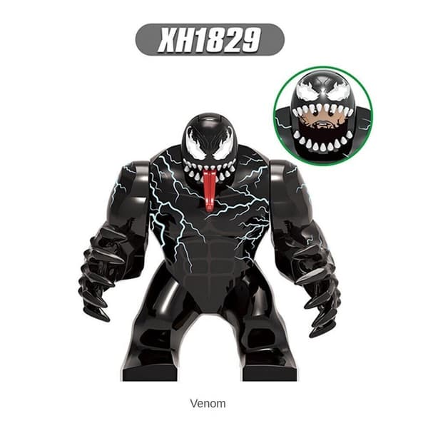 VENOM STOR, 7,5 cm, Anpassad Minifigur Byggkloss Julklapp 1831