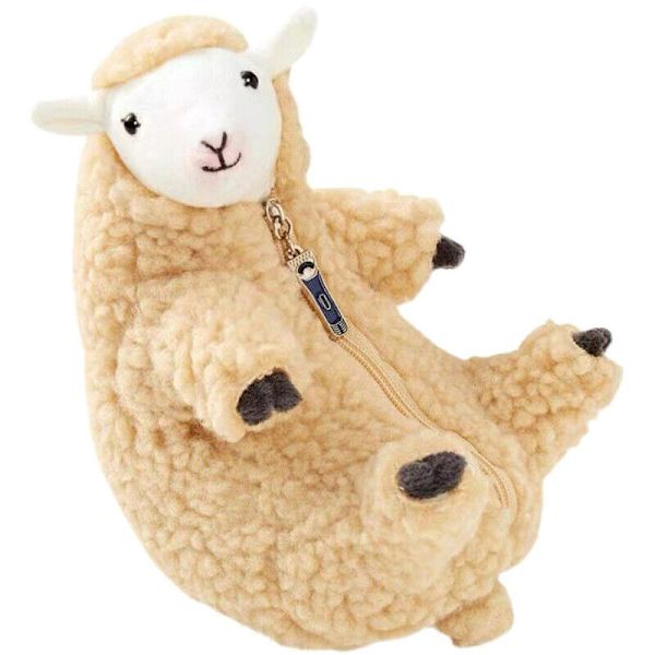 16 cm rakade får plyschleksak Kawaii plysch roliga lamm gosedjur tecknad D-wq