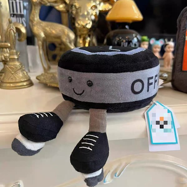 JellyCat Mini Amuseables Ishockeypuck 10cm Gosedjur BNWT mjuk plysch