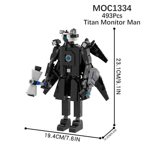 Mini Kameraman Modell Byggklossar Set för Skibidi Toalett MOC Klossar Leksaker Kit Biochemical sound engineer