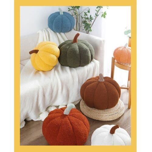 Mjuk Pumpakudde Pumpa Plyschleksak Soffkudde Halloween Dekoration Gåva Brown 35 cm