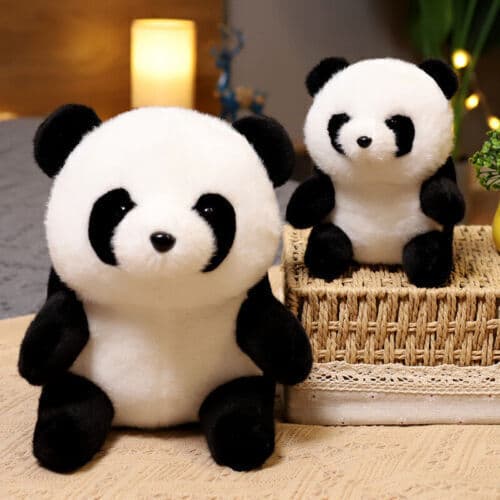 Panda Plyschleksaker Gosig Mjuk Leksak Gosedjur Barn Present Söt Bebisdocka Size 18cm