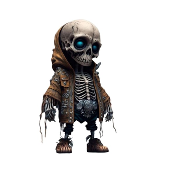 Coola Skelettfigurer i Resin Halloween Skelettfigur Dödskalle Skräckinjagande- D