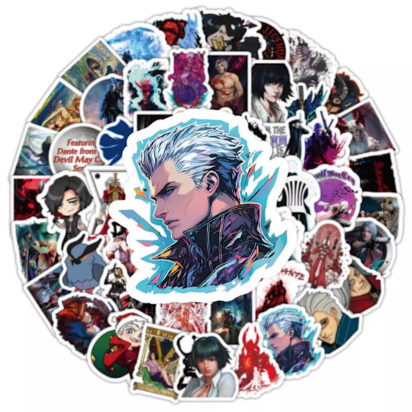 103 st Devil May Cry Video Game Character Stickers Dante Vergil Trish PS5 Steam