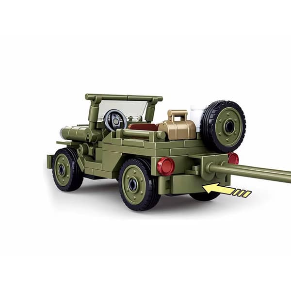 WW2 Normandie Landstigning 143 Delar Militärfordon Byggklossar Set för Barn
