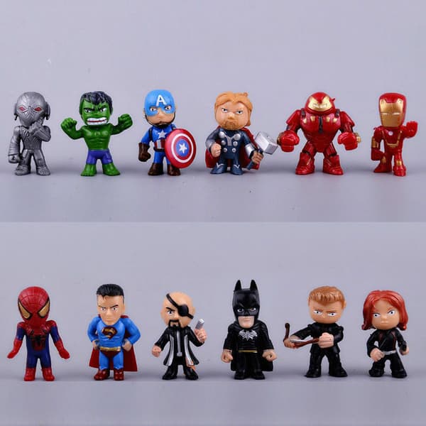 Marvel Avenger DC Toys Superhjältar Actionfigur Batman Ironman Hulk Superman