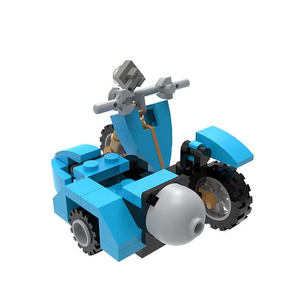 Moc Magic Film Hagrided Mini Motorcykel Byggklossar Bilmodell Barnklossar