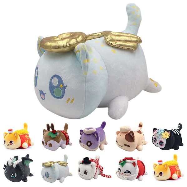Meemeows Mat Aphmau Kattdocka Gosedjur Plyschdocka Donut Burger Fylld Present~ Cola