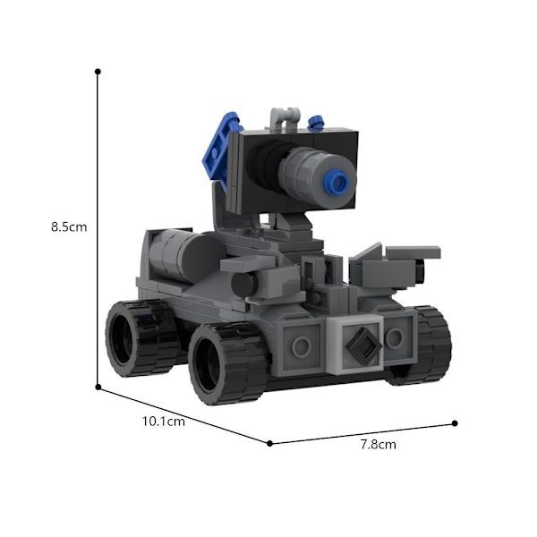 Mini Kameraman Modell Byggklossar Set för Skibidi Toalett MOC Klossar Leksaker Kit Explosive Tank