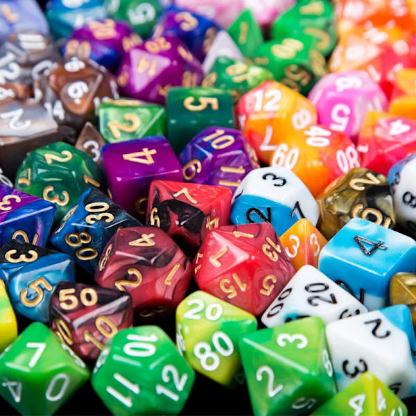 7 Sided Die Dragons Damp D Mtg Rpg Poly Dice Brädspel Set Gamediceset Emb