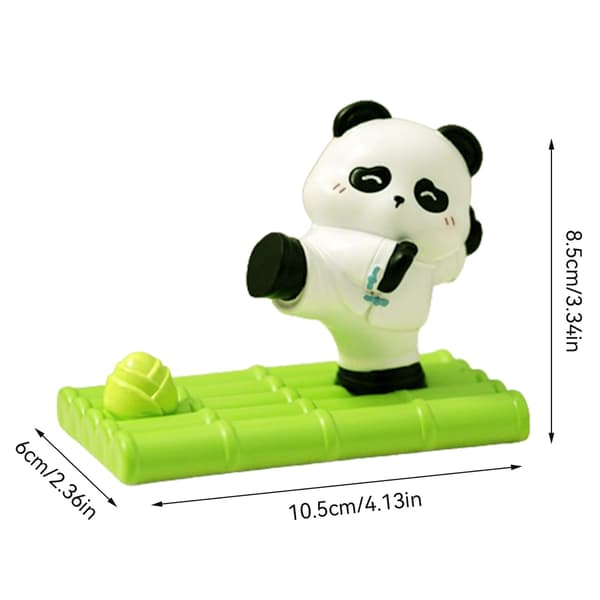 Söt Panda Universell Bordsställ för Telefon och Surfplatta Hållare Resin Panda Dekor B