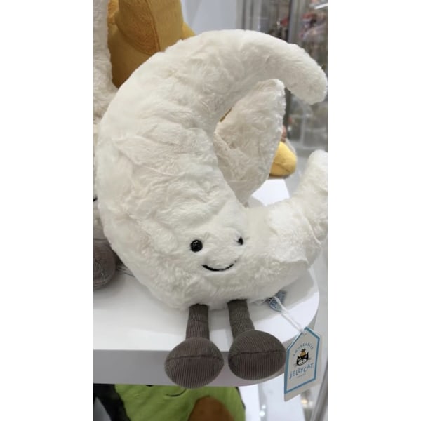 Jellycat Amuseables Måne Medium Plysch Gosedjur Mjuk Söt Present för Bebisar