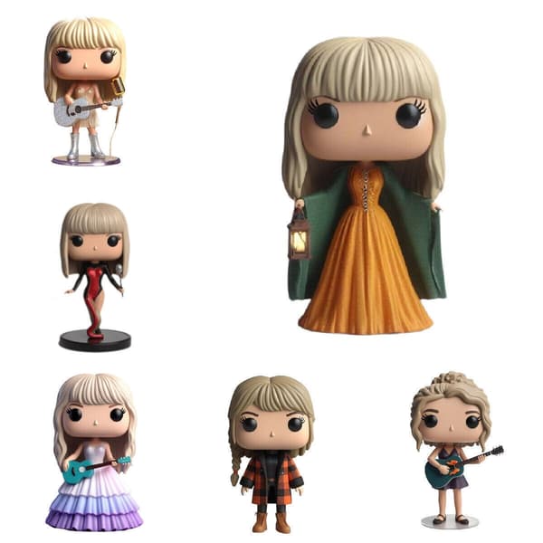 NY Taylor Swift Era’s Tour Mikrofonstativ Figurer Modell Docka Resin Action Docka Gåva* Style 4