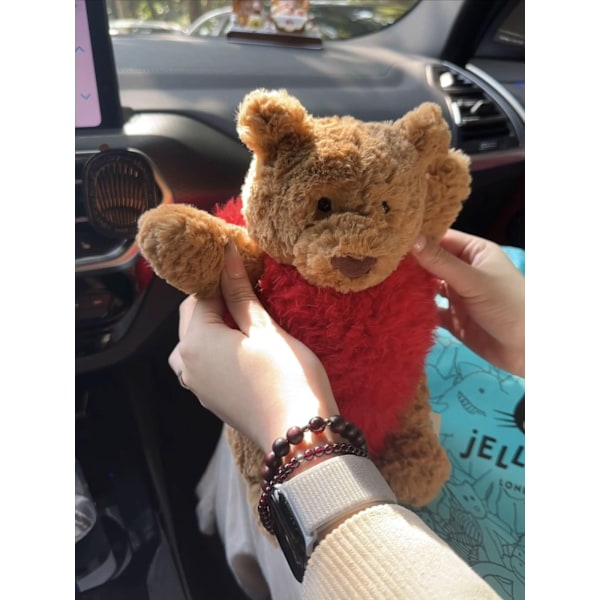 Jellycat Bartholomew Bear 26cm Ultra Mjuk Plysch Heartthrob Edition BNWT leksak