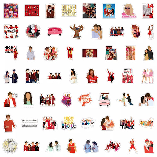 55X High School Musical Troy Bolton Sharpay Gabriella Filmdekaler Gitarrdekal