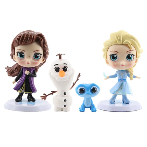 4st Frozen Princess Cake Toppers Elsa Olaf Anna Set Disney Toy Topper