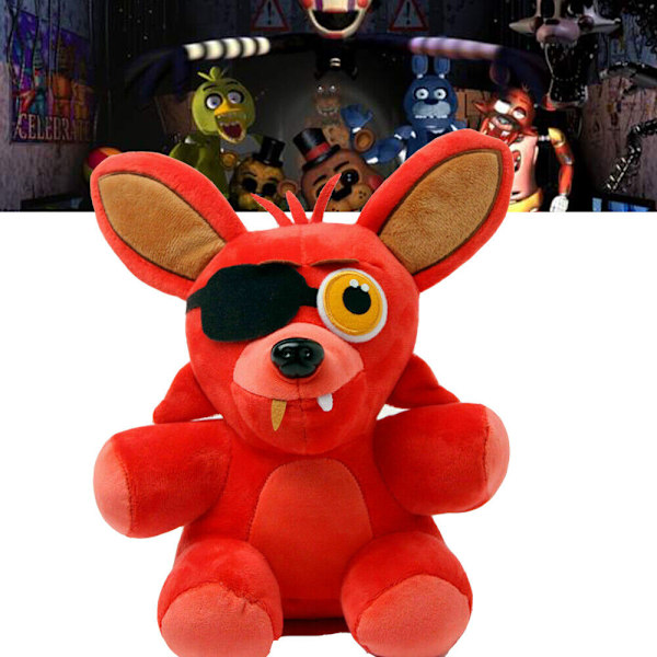 FNAF Plysch Five Nights at Freddy's Sanshee Röd Foxy Mjuk Plyschleksak Pojkpresenter Leksaker