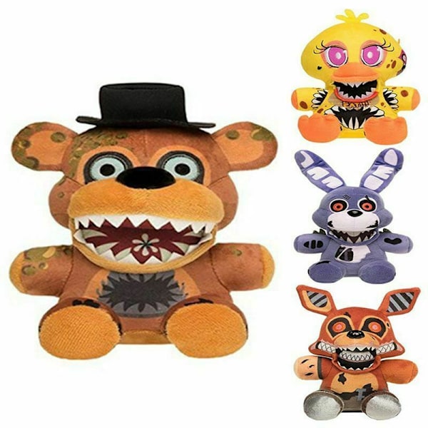 7 0 Five Nights at Freddy's FNAF Skräck Gosedjur Spel Barn Leksak Present Dockor mjuk Mangle (6inch)