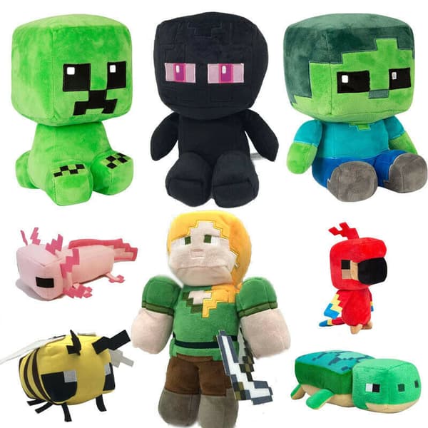 MINECRAFT Creeper Enderman Fyllning Plyschleksaker Julklappar My World Mjukdocka 28cm Style 15