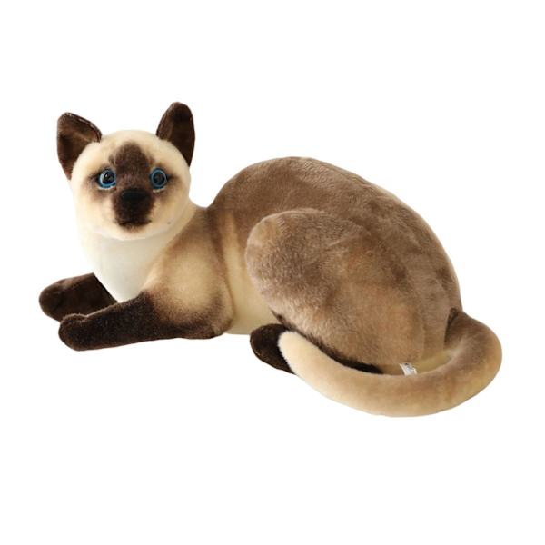 Söt katt plysch leksak figurer Kitty gosedjur för sovrum flickvän barn 40cm Siamese Cat