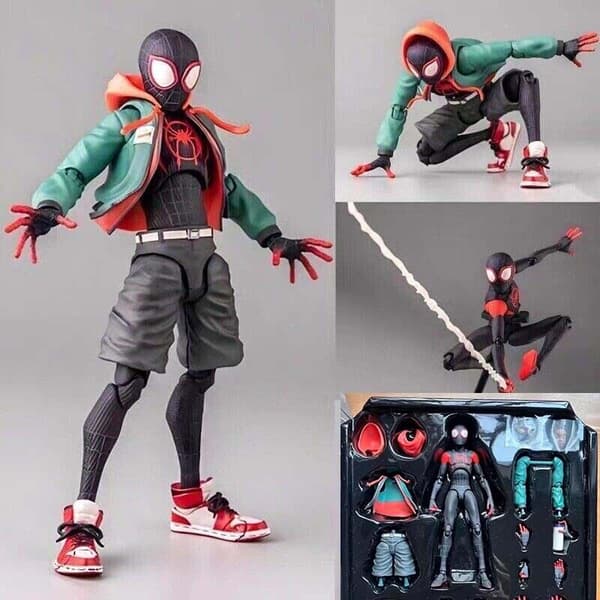 Spiderman Miles Morales PVC Actionfigur Leksak Från Spider-Verse Kollektionen