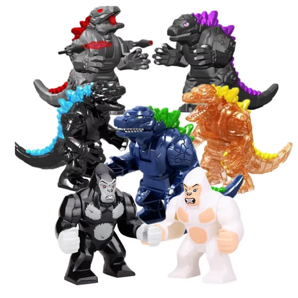 Godzillaes Filmserie Stor Dinosaurie Byggkloss Monsterking Mini Animation A 08