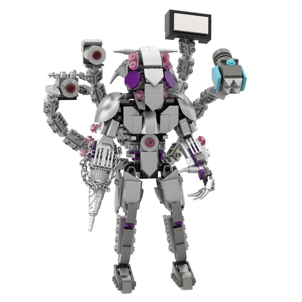Skibidi Toalettblock Titans Cameraman Titans Speaker Man Building Blocks Figur C