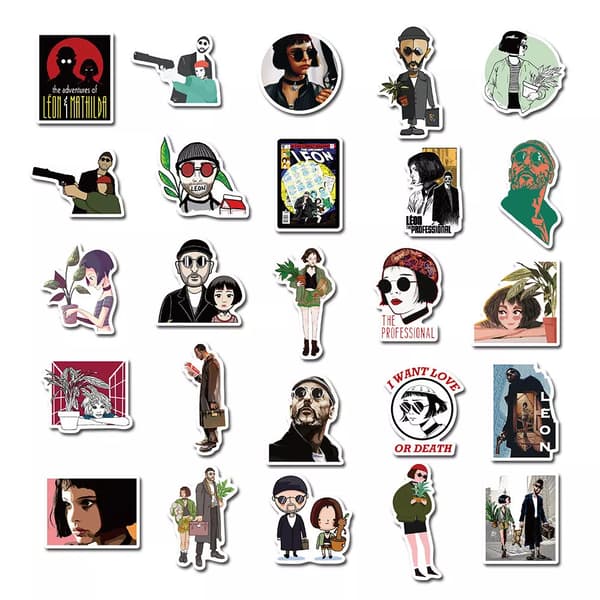 50st Classic Léon The Professional Movie Mathilda Lando Stickers Telefon Graffiti