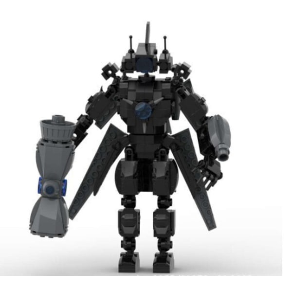 MOC Skibidi Toalett Byggklossar Set Titan Speakerman Cameraman Tvman Klossar 66