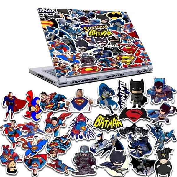 45st MARVEL Superhero Superman Batman Mix Cartoon Kids Stickers Laptop Mobile