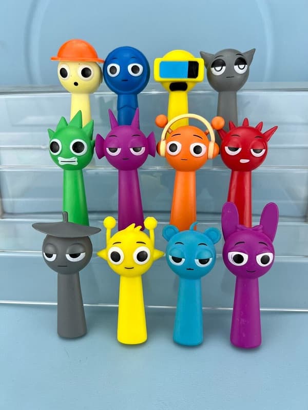 80 st Sprunki Rhythm Box Spel Action Leksak Spelfigurer Leksaksfigur Present 12PCS/Set F