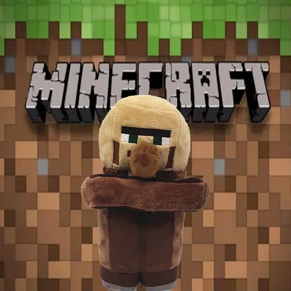 20 cm Minecraft Brun Bybo Stoppad Djur Mjuk Plyschleksak Docka Perfekt Gåva