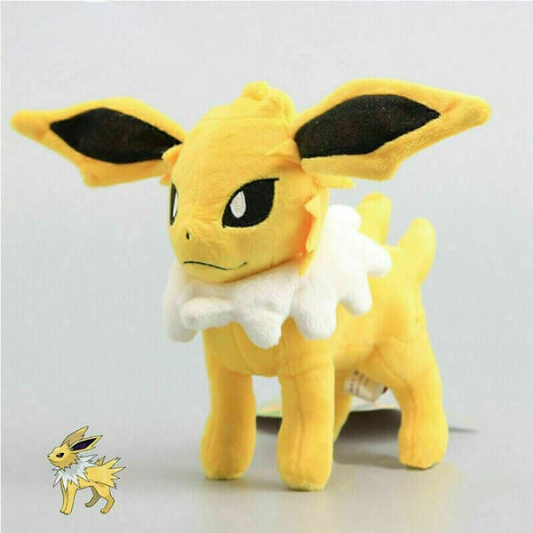 NYTT 7 Evolution av Eevee Plyschdocka Set Eeveelution Stående Mjuk Leksak Gåvor 9pcs